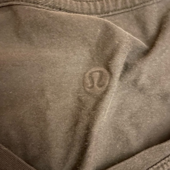 2 lululemon v-neck black shirts never worn handme down but to big ! - Picture 2 of 3